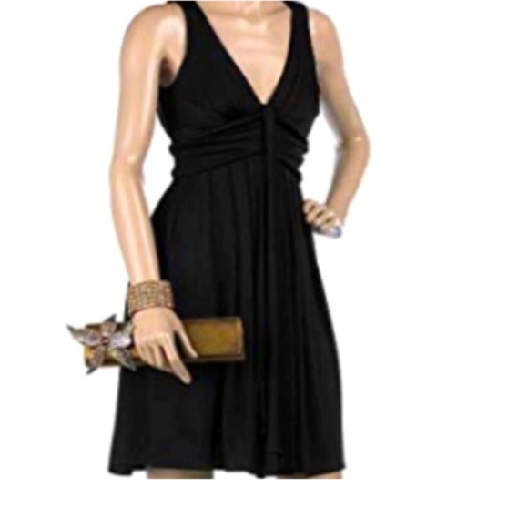 DIANE VON FURSTENBERG Women's Size 12 Little Black Party Sleeveless Azelia Dress - Picture 2 of 8